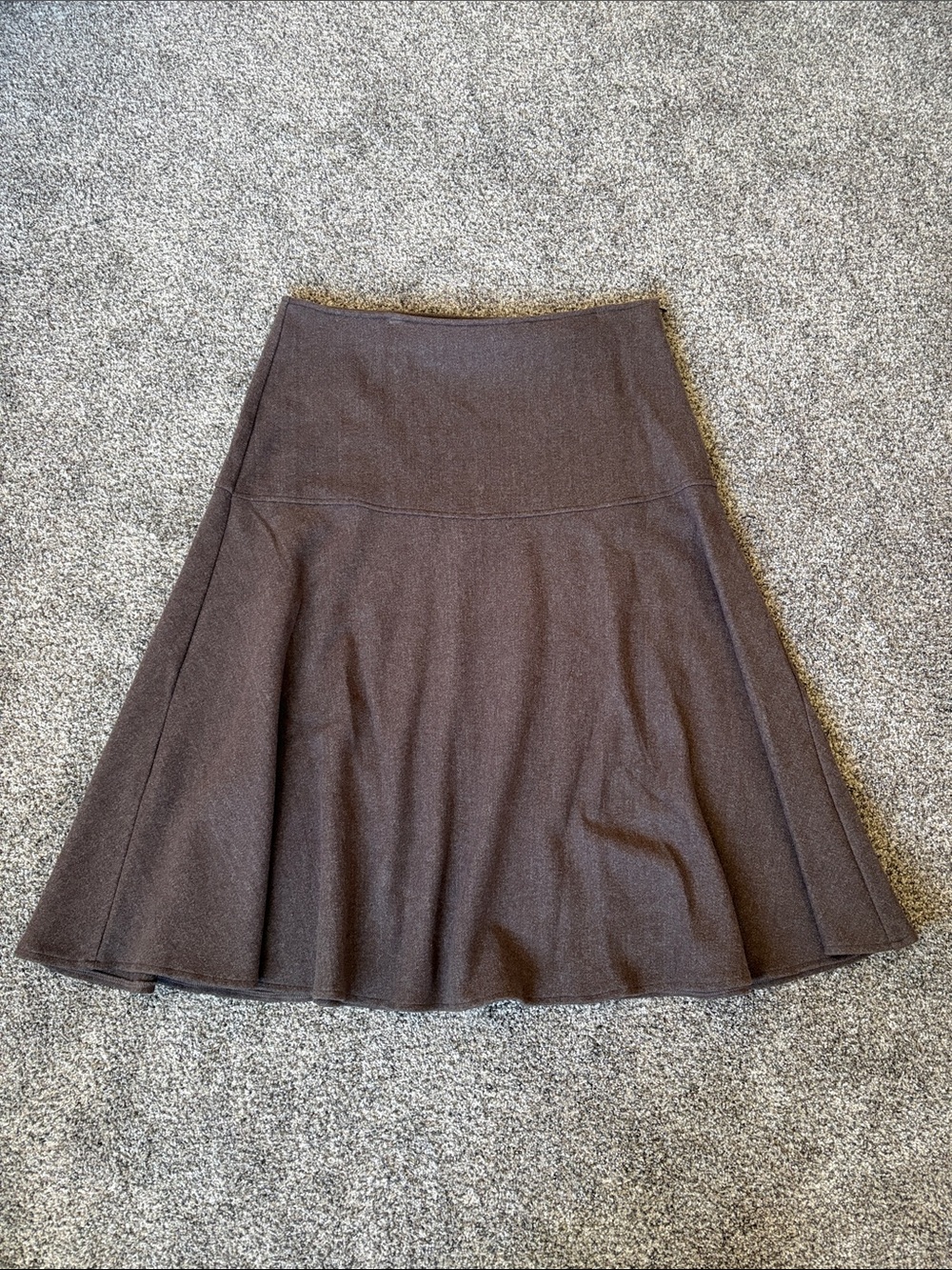 OGL Women's Brown A-Line Flared Skirt Size XL Petite